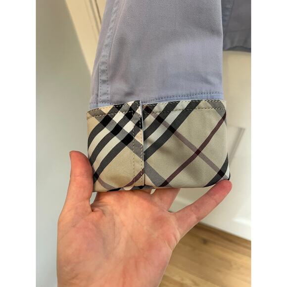 Burberry London Women's 10 Jacket Signature Nova Check Lining light Purple Crop - Picture 13 of 14